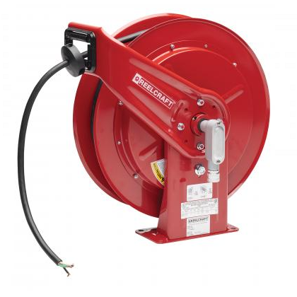 L 70100 123 X - 12/3 100' Heavy Duty Flying Lead Power Cord Reel
